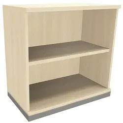 fm Büromöbel Aktenregal »Sidney« 80 cm breit 2 OH braun, 80x78.1x44.2 cm