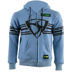 MUGENRACE Shield Zip Hoodie Zip Hoodie, blau, Größe 2XL für Männer
