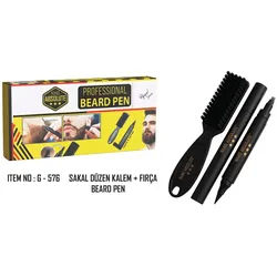 Nano Absolute Bartfarbe Bartfüllungsstift Beard Pencil Bartstift mit Bartbürste G-576, 1-tlg.