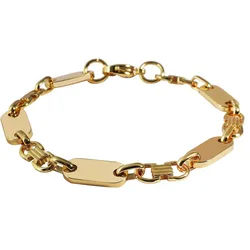 Adelia ́s Armband Unisex Armband aus Edelstahl 21 cm, Zum Verschenken – passend für viele Anlässe goldfarben