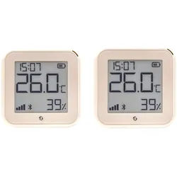 SHELLY WLAN-Temperatur- u. Feuchtigkeitssensor Plus H&T Gen. 3, BT, Ivory, 2 Stück