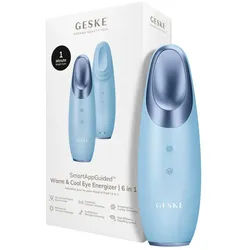 GESKE German Beauty Tech Augen-Roll-on SmartAppGuidedTM Warm & Cool Eye Energizer 6 in 1, 2-tlg., Gerät inkl. kostenloser APP (SmartAppGuided Device), Mit der GESKE App erhältst Du deine personalisierte Hautpflegeroutine. blau