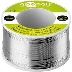 LZ FP BF 0,35 10 - Lötzinn bleifrei mit Silber- und Kupferanteil,Ø 0,35 mm, 100 g