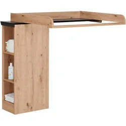 My Baby Lou Wickelaufsatz , Eichefarben, Dunkelgrau , Holzwerkstoff , 110x97.5x77 cm , Babymöbel & Kindermöbel, Babyzimmer, Babyzimmer-Serien