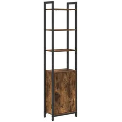 vidaXL Bücherregal 40 x 24 x 161 cm Bücherregal Geräucherte Eiche 40x24x161 cm Spanplatte braun