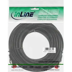 INLINE Patchkabel, S/FTP (PiMf), Cat,6, 250MHz, PVC, CCA, schwarz, 10m