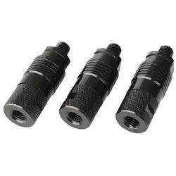 Prologic Quick Release Connector Adapter 1er 3er Set Pod Kescher Bissanzeiger Rutenhalter, (Packung oder Spar-Set, 3-tlg., Anbau an: Bissanzeiger, Rod Pod, Kescherköpfe, Banksticks usw) 1.9 cm