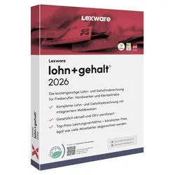 LEXWARE Lohn+Gehalt 2026 Software Vollversion (PKC)