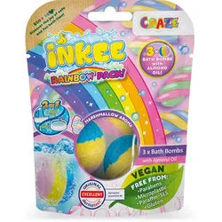 Craze INKEE Rainbow Multipack Brausekugeln zum Baden mit Mandelöl 3 St.