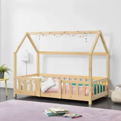Hausbett Sisimiut 80x160 cm Holzfarben