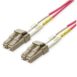 ROLINE LWL-Kabel 50/125μm OM4, LC/LC Glasfaserkabel, (700.0 cm), LSOH, Low-Loss lila