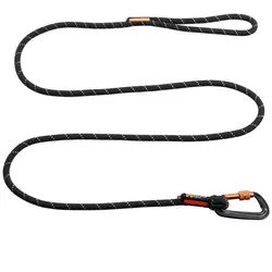 Non-stop dogwear Hundeleine Rock Leash black, stabile Seil-Leine zum Wandern oder Gassigehen schwarz