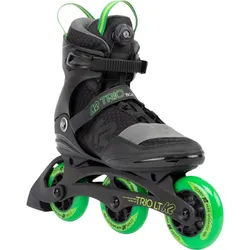 K2 Inline Skates Trio LT 100 Boa (Rollen: 100mm/85A, Kugellager: ILQ 7) schwarz/grün Herren