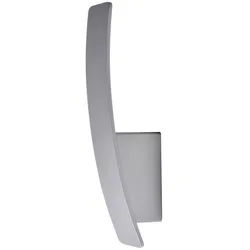 näve LED Wandleuchte, LED-Leuchtmittel fest verbaut, Warmweiß, LED Design Wand Leuchte ALU Spot Beleuchtung Lampe Wohn Zimmer Treppen grau