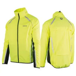 WOWOW Warnweste Wowow Wasser-Wind-Regen Jacke Ben Nevis gelb mit reflektierend Oberflä