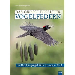 DIY-Buch Das große Buch der Vogelfedern Die Nicht-Singvögel Mitteleuropas - Tei Hans-Heiner Bergmann grau|grün