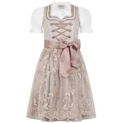 Nübler Dirndl Kinderdirndl 3-teilig Stella in Taupe von Nübler rosa 116