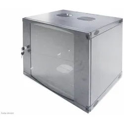LOGILINK 19" Wandgehäuse, einteilig, 9HE, W09F64G, hellgrau