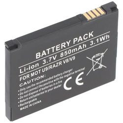 Akku passend für Motorola RAZR2 V8, V9 Akkutyp BX40, BX50, SNN5805