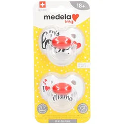 Medela Sucette Original Unterschrift Liebe Duo +18 Mois
