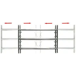 vidaXL Fensterschutzgitter, Fenstergitter Verstellbar mit 3 Querstäben 500-650 mm