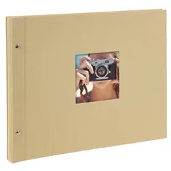 Goldbuch Bella Vista beige 39x31 Schraubalbum 40 weiße Seiten