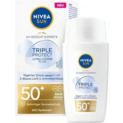 NIVEA - NIVEA SUN UV Gesicht Triple Protect Ultraleichtes Fluid Sonnenschutz 40 ml