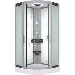 AcquaVapore Komplettdusche Duschkabine Fertigdusche Dusche D58-00M0-EC 80x80 cm mit 2K Scheiben Versiegelung
