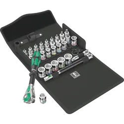 WERA 05003536001 - Zyklop Speed-Knarrensatz, 3/8-Antrieb, 35-teilig