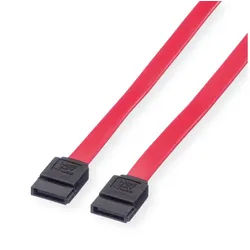 VALUE Internes Festplattenkabel, SATA 3.0 Gbit/s Computer-Kabel, SATA 7-polig (Data) Männlich (Stecker), SATA 7-polig (Data) Männlich (Stecker) (100.0 cm) rot
