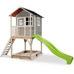 Exit Toys Spielturm , Grau , Holz , Zeder , 190x269x391 cm , EN 71, CE, FSC 100% , Freizeit & Co, Gartenspielzeug, Spieltürme