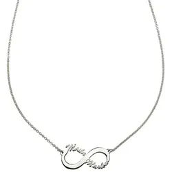Firetti Namenskette Schmuck Geschenk Silber 925 Halskette mit deinem Namen silberfarben