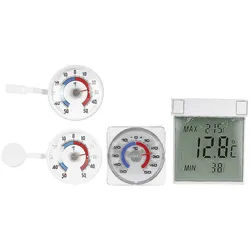 TFA Dostmann Fensterthermometer silberfarben