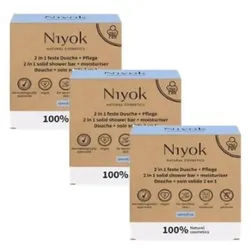 Niyok 2-in-1 Dusche & Pflege 3-er Pack 80 g