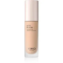 KIKO Milano Love Fusion 24H Moisture Radiant Foundation Langanhaltende cremige Foundation mit feuchtigkeitsspendender Wirkung Farbton 4 Warm Gold 30 ml