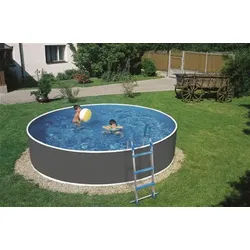 myPOOL Poolset Splash mit Kartuschenfilteranlage - grau Ø 3,00 x 0,90 m - Gr. 1