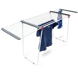 Relaxdays Trockenständer , Metall, Kunststoff, Textil , 199x91x63 cm , Haushalt & Kleinelektro, Wäschepflege, Wäschekörbe & Wäschetonnen