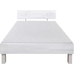 Carryhome Bett , Weiß , Holz , Buche , massiv , 120x200 cm , in verschiedenen Größen erhältlich , Schlafzimmer, Komplette Schlafzimmer und Serien, Schlafzimmerserien