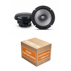 JUST SOUND best choice for caraudio Lautsprecher Boxen Einbauset Alpine R2-S65 Smart Forfour W453 Auto-Lautsprecher (100 W) schwarz