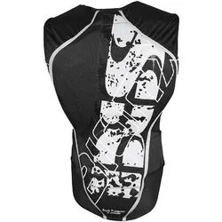 IXS Carapax Man Protektor, schwarz-weiss, Größe XS für Männer