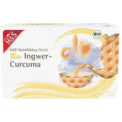 H&S Wohlfühltee Ingwer - Curcuma 20X1.25 g Filterbeutel