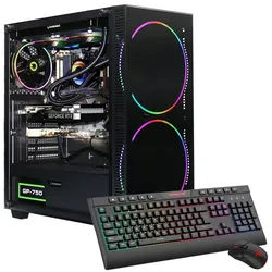 GAMEMAX Black Hole 7655 AMD Ryzen 5 9600X RTX 5060Ti 32GB DDR5 1TB SSD Gaming-PC (AMD Ryzen 5 9600X, RTX 5060 Ti, 32 GB RAM, 1000 GB SSD, Wasserkühlung, Windows 11, DDR5 RAM) schwarz