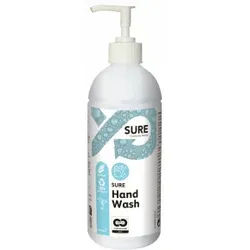 SURE Hand Wash Handwaschseife, Milde Handseife, basierend auf pflanzlichen Rohstoffen, 1 Karton = 6 x 500 ml - Pumpflasche