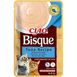 INABA Cat Ciao Bisque - Ergänzungsfuttermittel für Katzen mit Thunfischgeschmack 40g