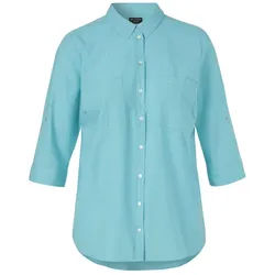 VIA APPIA DUE Klassische Bluse Große Größen blau 46