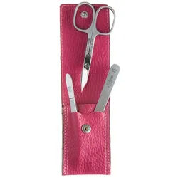 Dreiturm Solingen 3-teiliges Maniküre-Etui ‚Äì Made in - dunkel pink 1 St