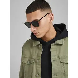 Sonnenbrille JACK & JONES "JACRYDER SUNGLASSES NOOS", Herren, schwarz, unifarben, Sonnenbrillen Sonnenbrille
