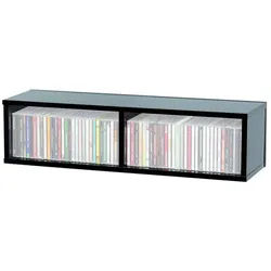 GLORIOUS Mischpult, (CD Box black 90, DJ-Möbel, Vinyl Aufbewahrung), CD Box black 90 - Vinyl Aufbewahrung schwarz