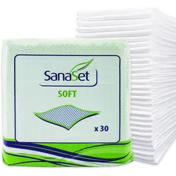 SanaSet Inkontinenzunterlagen Einweg Flocke 60x60 cm Unterlagen 240 St