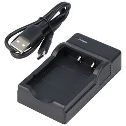 USB-Ladegerät passend für Fuji NP-40, NP-95, F30, Z3, Z60, SLB-1037, Micro-USB Ladekabel